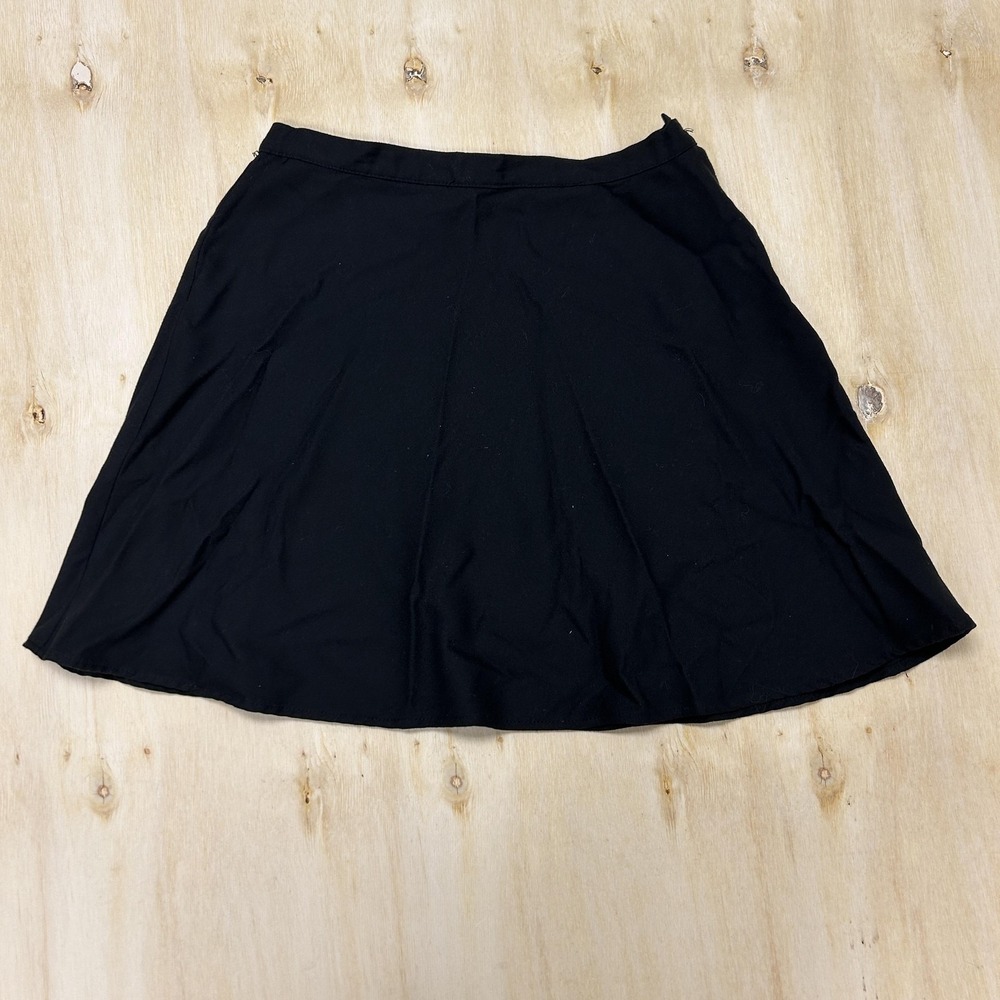 Vintage 90s Jonathan Martin Skirt Womens 9 Black A-Line Short Lined Office USA